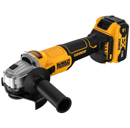 Кутова шліфмашина Болгарка акумуляторна Li-lon 18B 4Аг 125мм 9000об DeWALT DCG407M2T