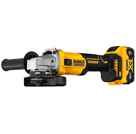 Кутова шліфмашина Болгарка акумуляторна Li-lon 18B 4Аг 125мм 9000об DeWALT DCG407M2T купити