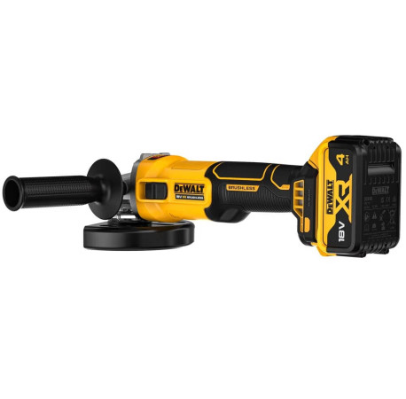 Кутова шліфмашина Болгарка акумуляторна Li-lon 18B 4Аг 125мм 9000об DeWALT DCG407M2T В Тулс ДеВолт