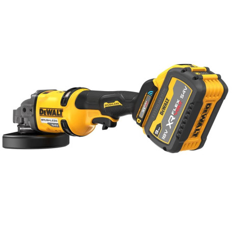Кутова шліфмашина Болгарка акумуляторна XR Flexvolt Li-lon 54B 3Аг 125мм 9000об DeWALT DCG418SHDX2 В Тулс ДеВолт