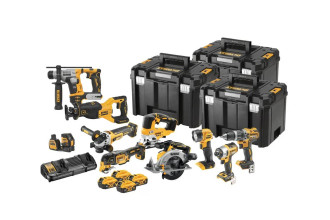 Набір з десяти інструментів акумуляторних XR Li-lon 18В 5Аг DeWALT DCK1012P4T