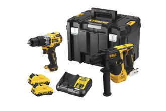 Набор из двух аккумуляторных инструментов бесщеточных XR Li-lon 12В 3Ач DeWALT DCK2102L2T