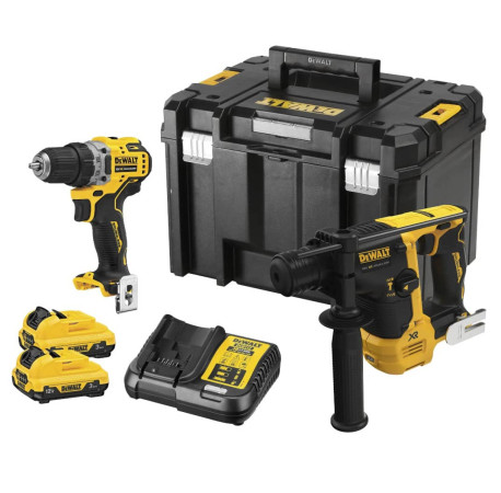 Набір з двох акумуляторних інструментів безщіткових XR Li-lon 12В 3Аг DeWALT DCK2103L2T