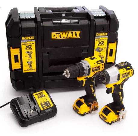 Набор из двух аккумуляторных бесщеточных инструментов DeWALT DCK2110L2T с доставкой
