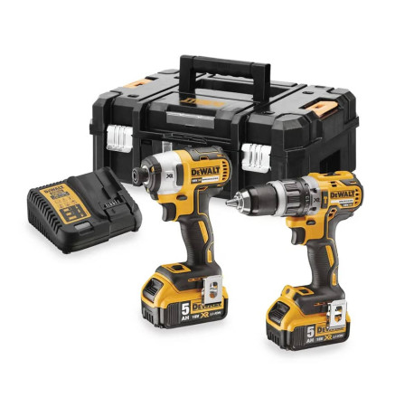 Набор из двух аккумуляторных инструментов бесщеточных XR Li-lon 18В 5Ач DeWALT DCK266P2T