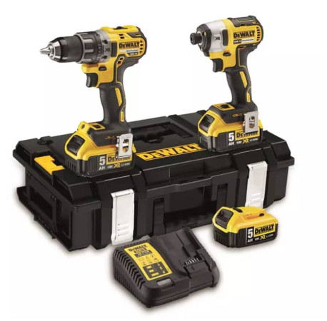 Набір з двох акумуляторних інструментів безщіткових DeWALT DCK266P3