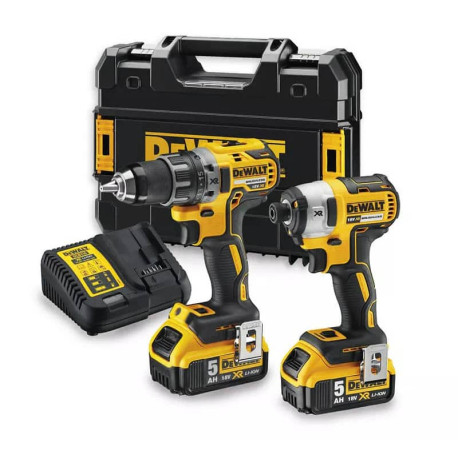 Набір з двох акумуляторних інструментів безщіткових DeWALT DCK268P2T