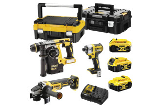 Набір з трьох акумуляторних інструментів безщіткових DeWALT DCK305P3T