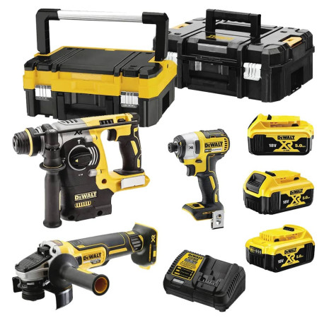 Набір з трьох акумуляторних інструментів безщіткових DeWALT DCK305P3T