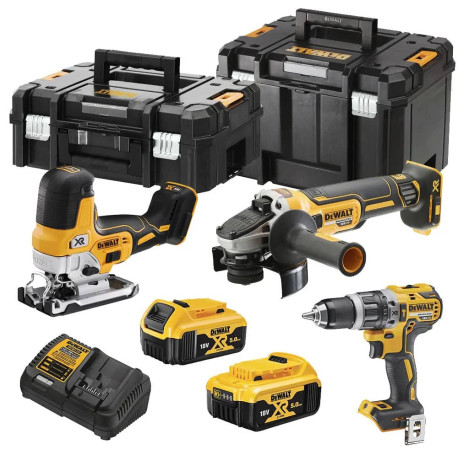 Набір з трьох акумуляторних інструментів безщіткових DeWALT DCK329P2T