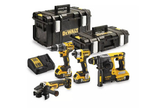 Набор из четырёх аккумуляторных инструментов бесщеточных DeWALT DCK422P3
