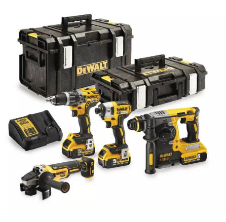 Набір з чотирьох акумуляторних інструментів безщіткових DeWALT DCK422P3