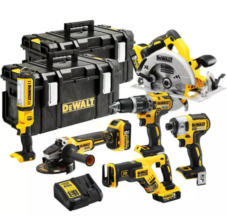 Набір з шести акумуляторних інструментів безщіткових DeWALT DCK623P3