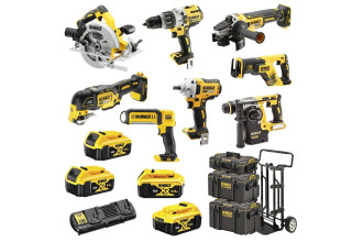Набор из восьми аккумуляторных инструментов бесщеточных DeWALT DCK856P4