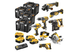 Набір з восьми акумуляторних інструментів безщіткових DeWALT DCK865P4T