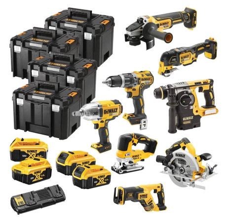 Набір з восьми акумуляторних інструментів безщіткових DeWALT DCK865P4T