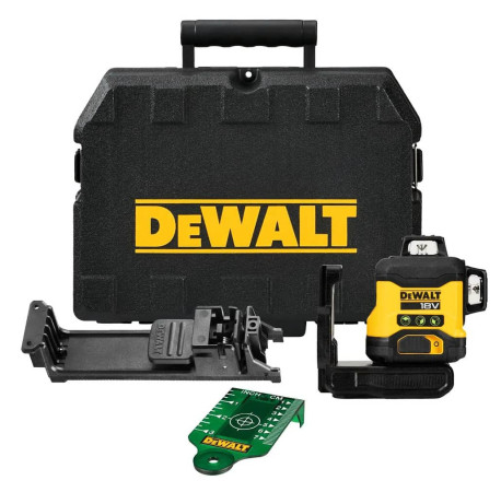 Лазерный уровень линейный 3-х плоскостной DeWALT DCLE34031N цена