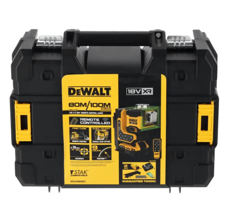Рівень лазерний самовирівнюючий 3-х площинний XR Li-Ion 18В 2Аг DeWALT DCLE34035D1 каталог