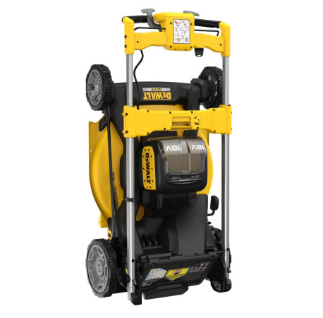 Газонокосилка аккумуляторная самоходная 53см XR Li-lon 2х18В DeWALT DCMWSP156N с другого ракурса