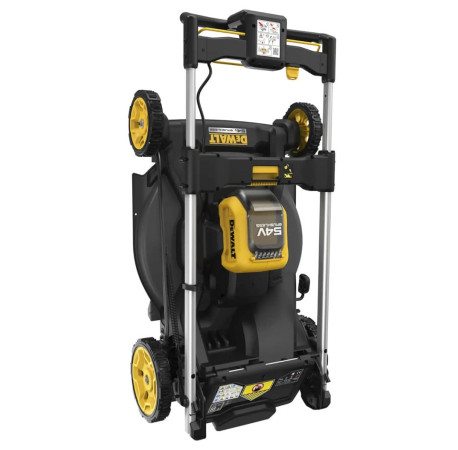 Газонокосилка аккумуляторная самоходная 53см XR Li-lon 54В DeWALT DCMWSP550N с другого ракурса