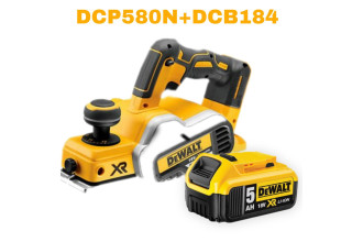Рубанок акумуляторний безщітковий DeWALT DCP580N+DCB184