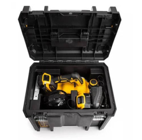 Рубанок аккумуляторный бесщёточный DeWALT DCP580P2 с другого ракурса