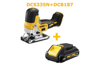 Пила лобзикова акумуляторна DeWALT DCS335N+DCB187