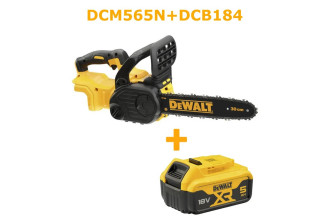 Пила цепная аккумуляторная бесщёточная DeWALT DCM565N+DCB184