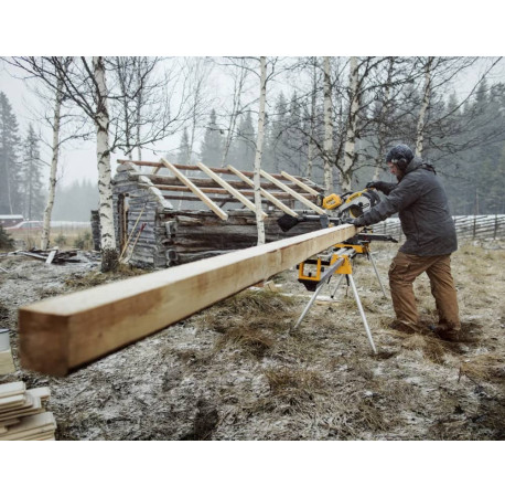 Пила торцювальна акумуляторна DeWALT DHS780N з іншого ракурсу