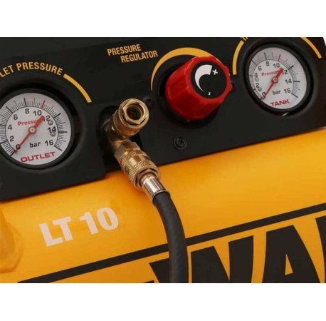 Компресор повітряний безмасляний 1.5кВт 10л DeWALT DPC10RC з іншого ракурсу