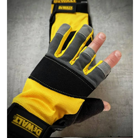 Рукавички робочі універсальні частково без пальців DeWALT DPG214L вартість