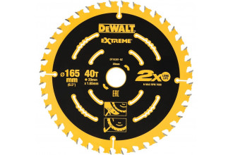 Диск пильный Extreme 165x20 мм DeWALT DT10301