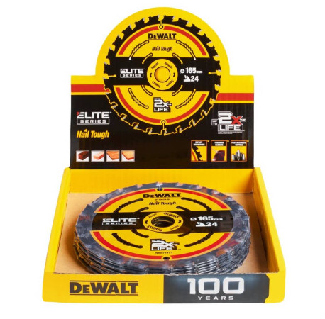 Диск пилковий Eite Extreme 165x20мм 24T 10шт DeWALT DT10400_10 купити