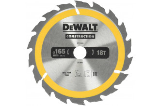 Диск пилковий Construction 165x20 мм DeWALT DT1933
