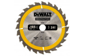 Диск пильный Construction 165x20 мм DeWALT DT1934