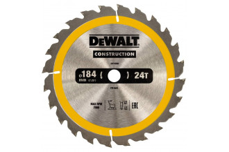 Диск пилковий Construction 184x16 мм DeWALT DT1939