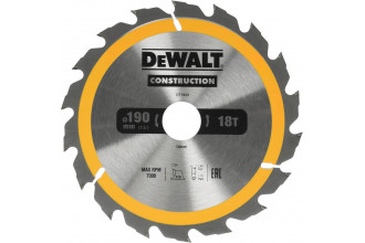 Диск пильный Construction 190x30 мм DeWALT DT1943