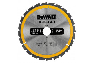 Диск пилковий Construction 216x30 мм DeWALT DT1952