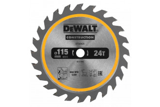 Диск пильный универсальный Construction 115x9.5 мм DeWALT DT20420