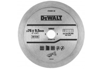 Диск алмазный по керамике 76х9.5х1 мм DeWALT DT20591