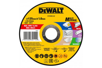 Круг отрезной Multi-Material универсальный 125х1х22.2 DeWALT DT20595
