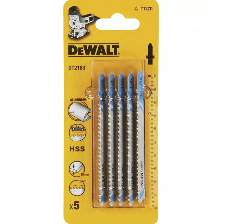 Пильное полотно по металлу для электролобзика 5 шт DeWALT DT2163