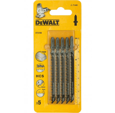 Пильное полотно для лобзика по дереву 5 шт DeWALT DT2166