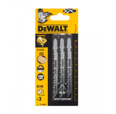 Пильне полотно по дереву для електролобзика 3 шт DeWALT DT2220
