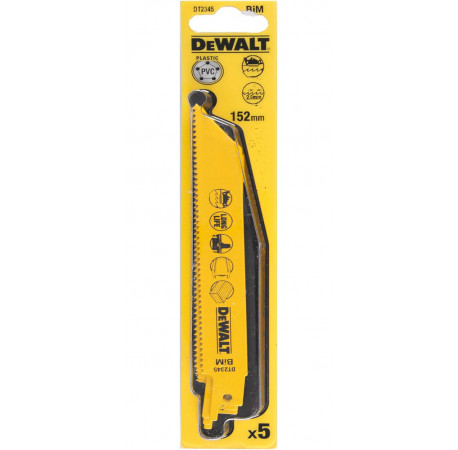 Пильне полотно універсальне для шабельної пили 5 шт DeWALT DT2345