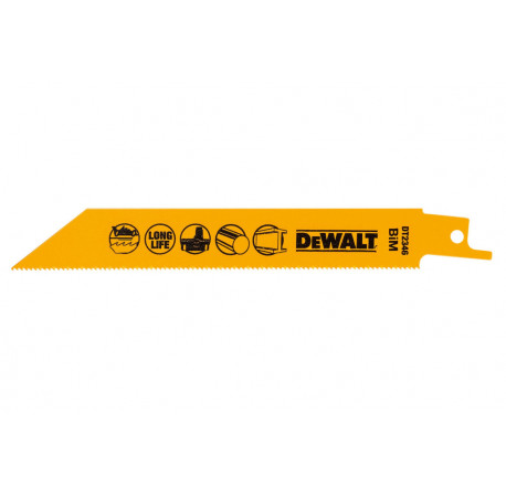 Пильне полотно по металу 152 мм для шабельної пили 5 шт DeWALT DT2346