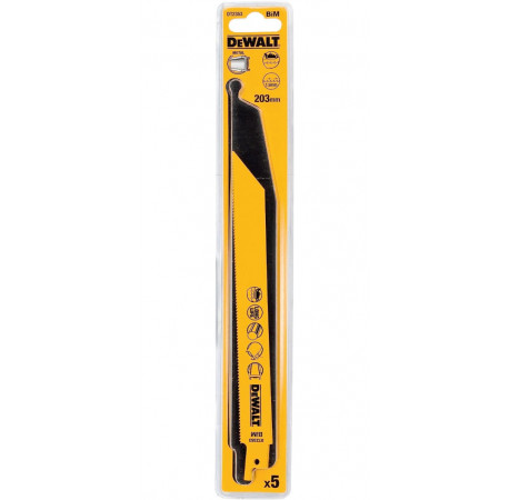 Пильное полотно по металлу биметаллическое для сабельной пилы 5 шт DeWALT DT2353 цена