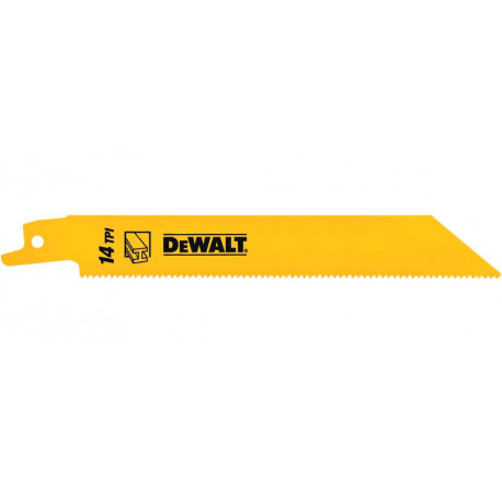 Пильне полотно по металу 152 мм для шабельної пили 5 шт DeWALT DT2361