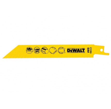Пильне полотно по металу біметалічне для шабельної пили 5 шт DeWALT DT2384 купити