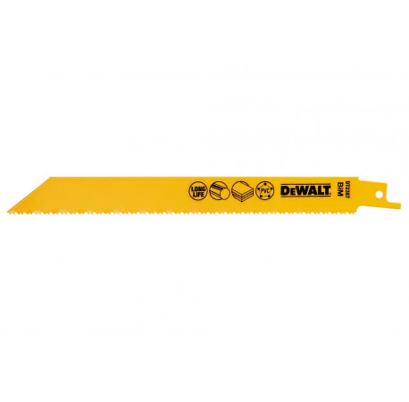 Пильное полотно универсальное биметаллическое для сабельной пилы 5 шт DeWALT DT2387 цена
